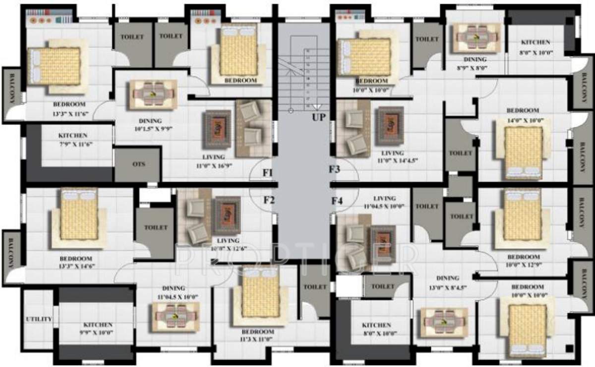aditi foundations mercury Aditi Mercury Cluster Plan for 1st Floor