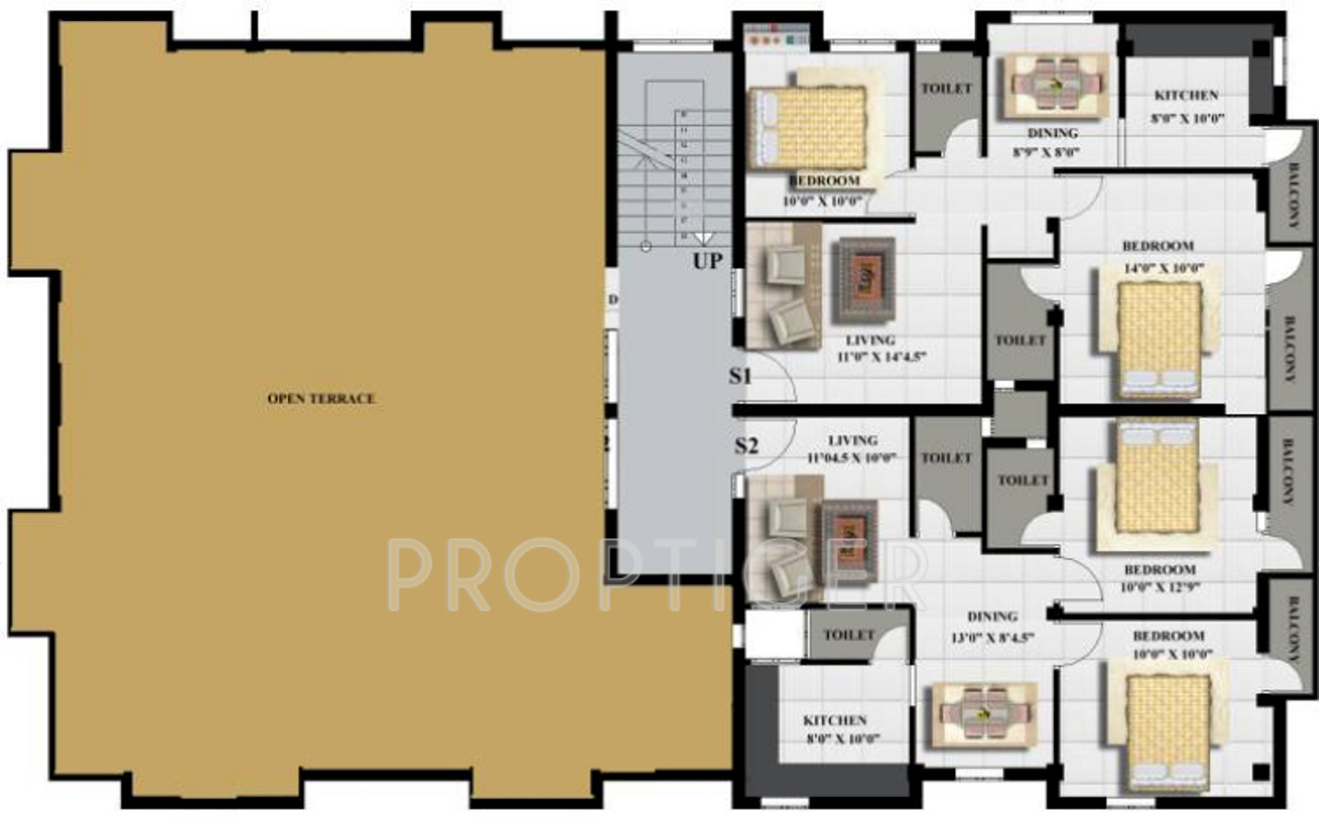 aditi foundations mercury Aditi Mercury Cluster Plan for 2nd Floor