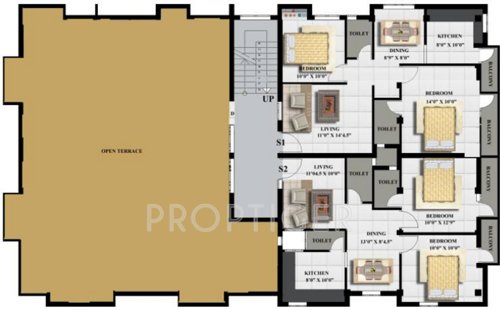 Aditi Mercury Cluster Plan for 2nd Floor aditi-foundations mercury Aditi Mercury Cluster Plan for 2nd Floor