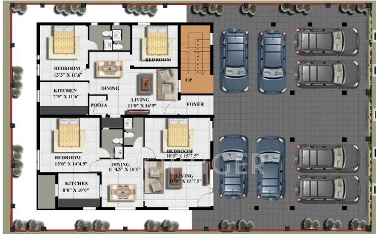 aditi foundations mercury Aditi Mercury Cluster Plan for ground Floor
