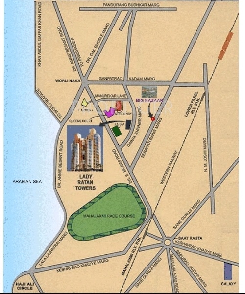 Images for Location Plan of Lokhandwala Infrastructure Lady Ratan Tower