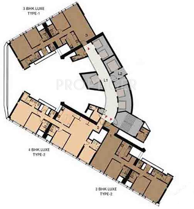  park Images for Cluster Plan of Lodha Trump Tower