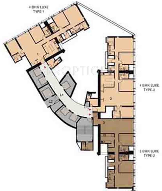  park Images for Cluster Plan of Lodha Trump Tower