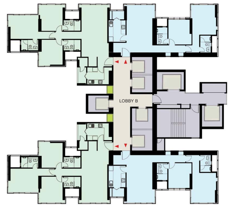  park Wing A Cluster Plan