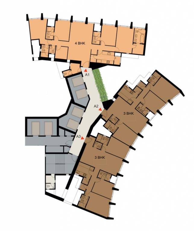  park Wing A Cluster Plan