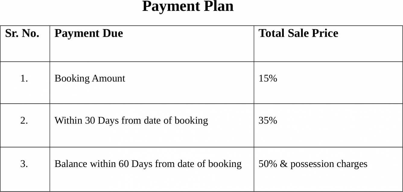 eco-city-plots Payment Plan Payment Plan