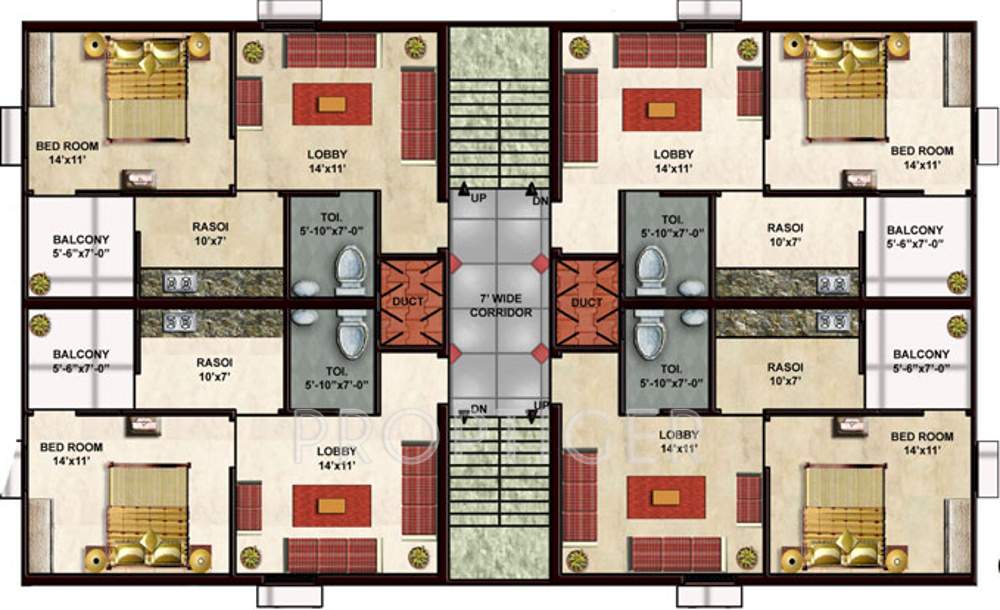 Images for Cluster Plan of Rama Group Delhi Rama Swarn Garden Low Rise Apartments