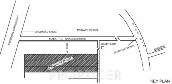 bliss-infratech royal-enclave-phase-ii Location Plan
