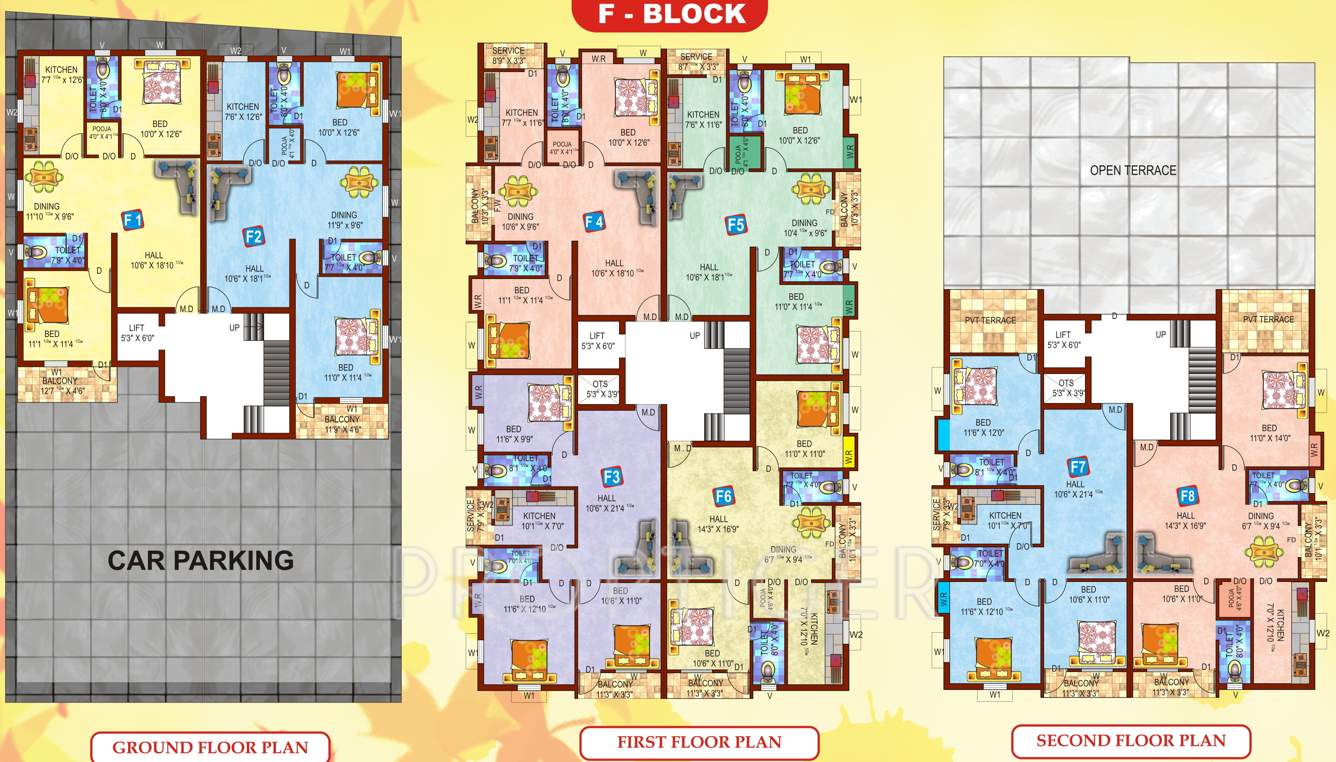  the perfect park Images for Cluster Plan of Perfect Builders The Perfect Park