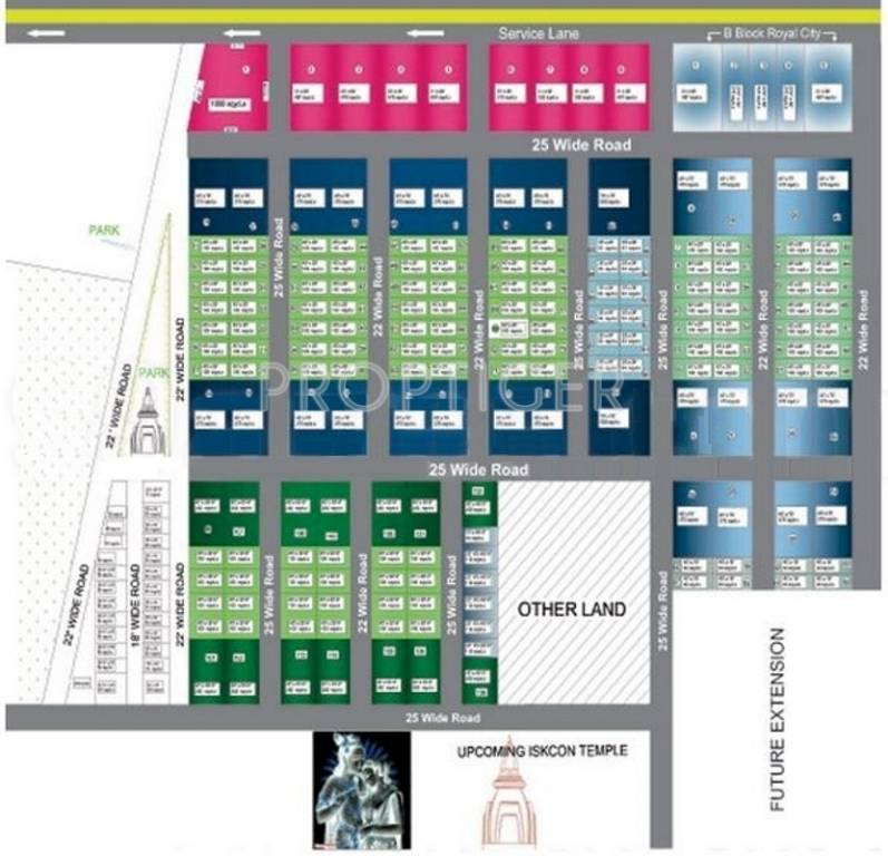 Images for Layout Plan of Srishti Royal City Plots