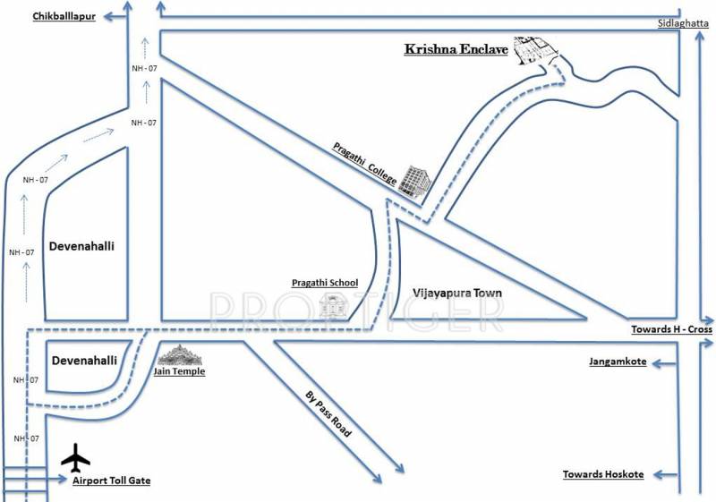 chakra-properties-pvt-ltd krishna-enclave Location Plan
