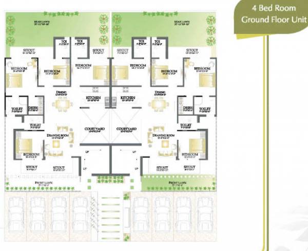  palms Tower C1 to C12 Cluster Plan