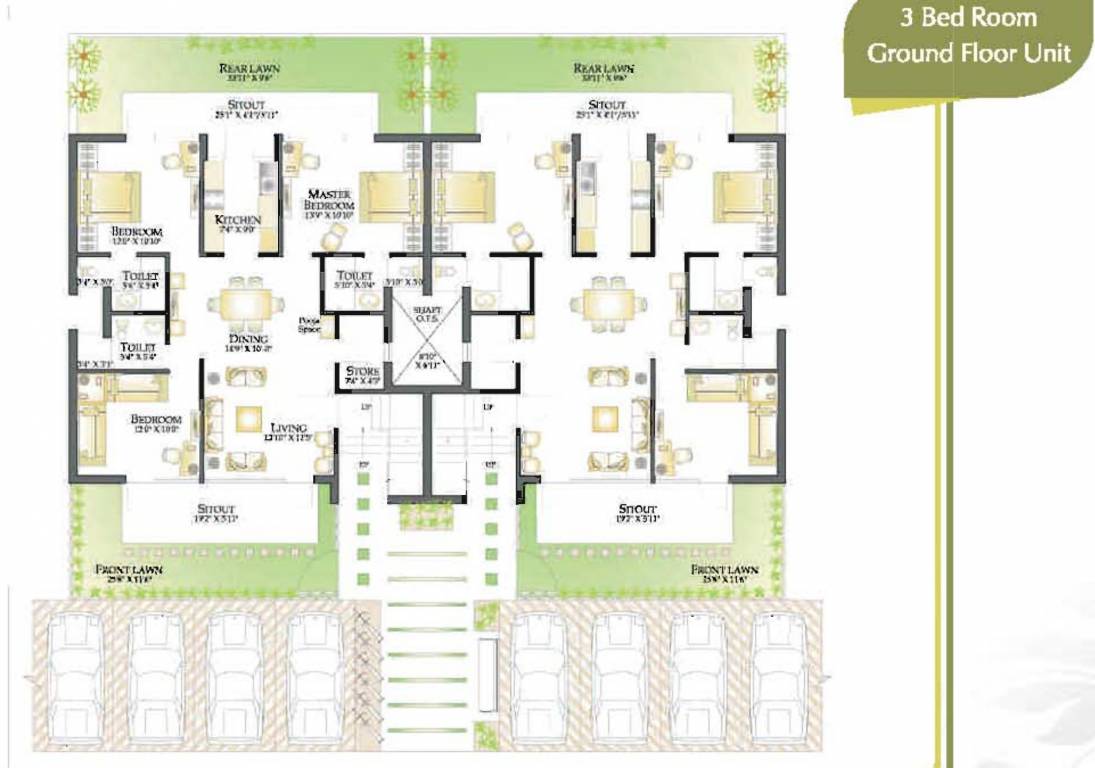 palms Tower D1 to D79 Cluster Plan