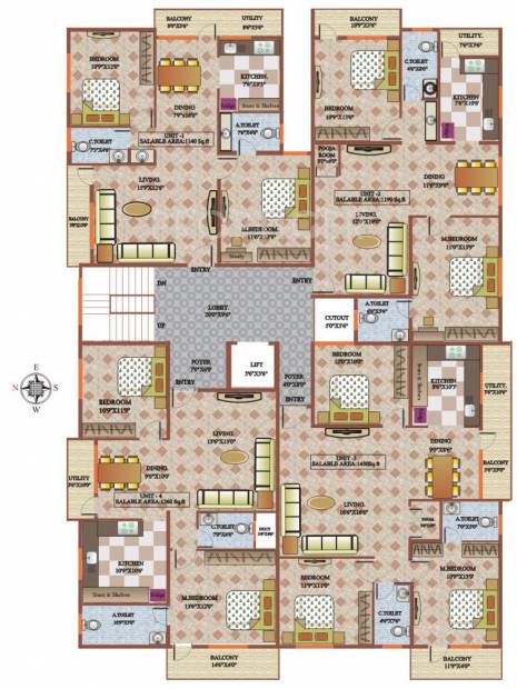 Images for Cluster Plan of Nishitas Sai Sathveek Residency