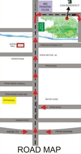 Images for Location Plan of Sam Residency residency Images for Location Plan of Sam Residency