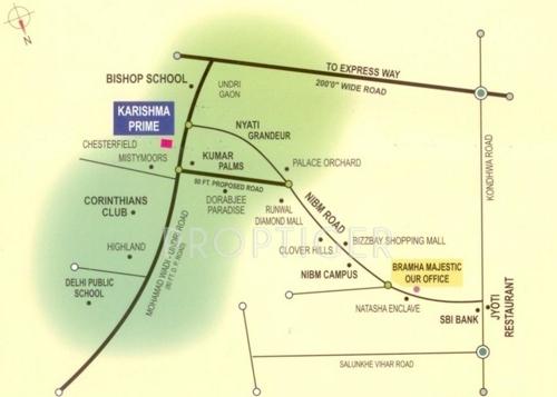  majestic Images for Location Plan of BramhaCorp Majestic