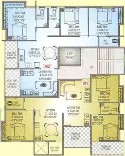 Images for Cluster Plan of Jain Crown Plaza