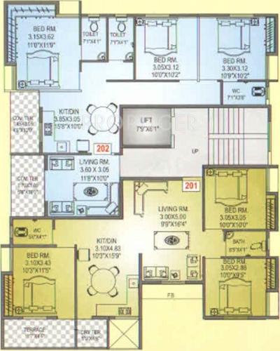 Images for Cluster Plan of Jain Crown Plaza