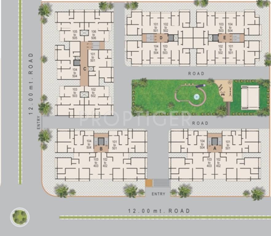 Images for Layout Plan of Sahjanand Shyam Srushti