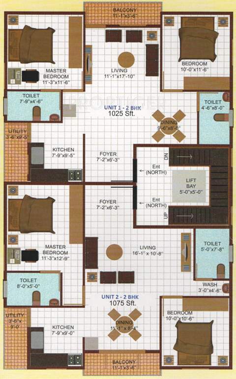 nishitas properties siri meridian Siri Meridian Cluster Plan from 1st to 4th Floor