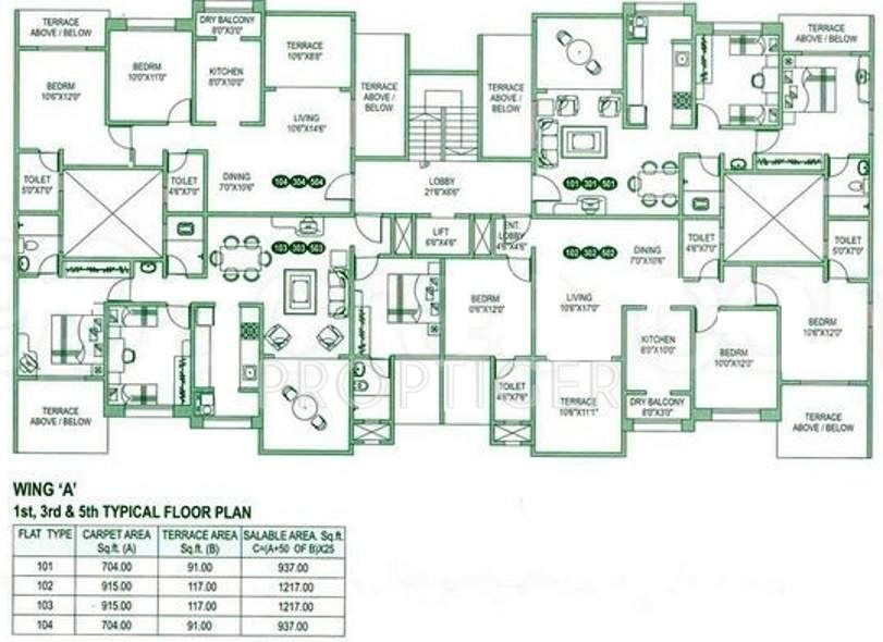 Images for Cluster Plan of Surana Associates Marigold Avenue