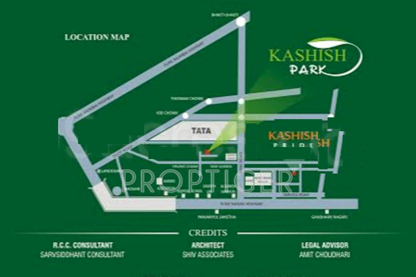 kashish park Location Plan