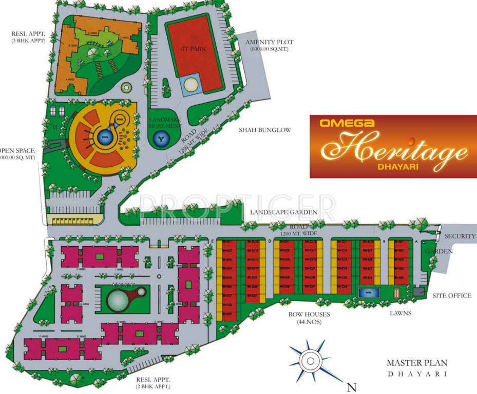 omega promoters heritage villa Master Plan