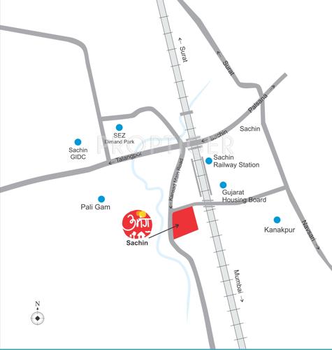  umang-sachin Images for Location Plan of DBS Umang Sachin