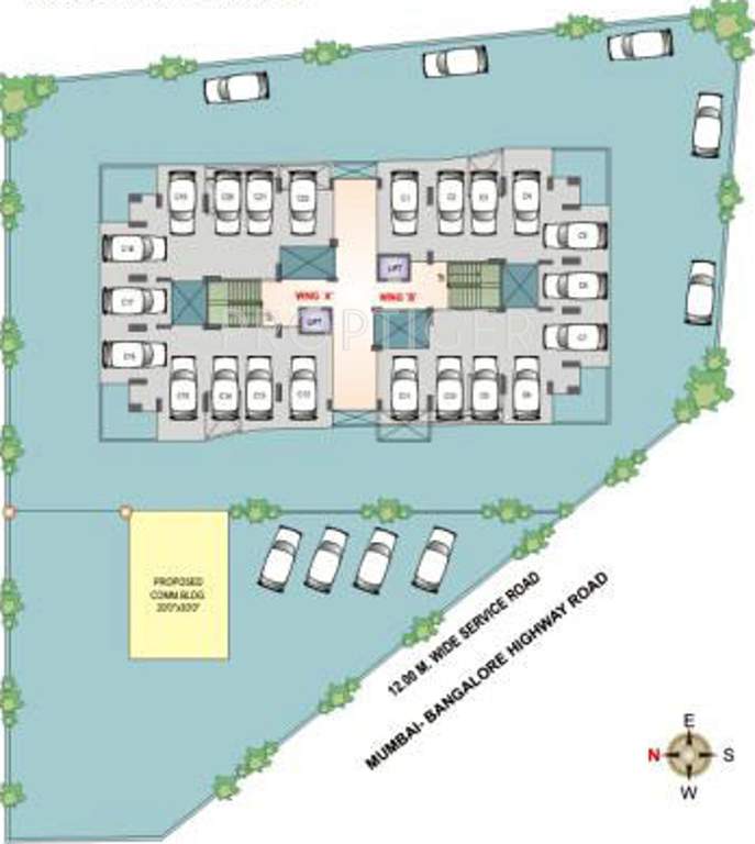  laxmi ganga heights Images for Cluster Plan of Krishnaleela Laxmi Ganga Heights