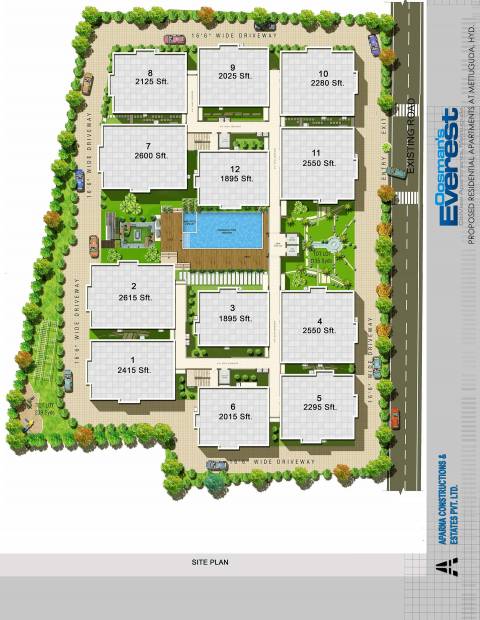 Images for Site Plan of Aparna Constructions Oosmans Everest