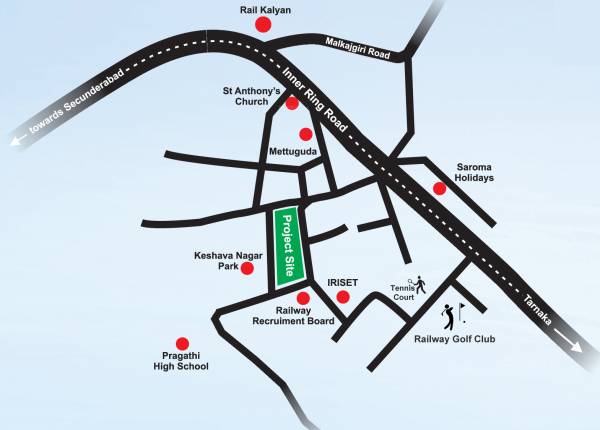 Images for Location Plan of Aparna Oosmans Everest