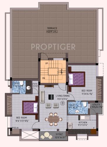 Paradise Cluster Plan from 1st to 2nd Floor apaar-creations-private-ltd paradise Paradise Cluster Plan from 1st to 2nd Floor