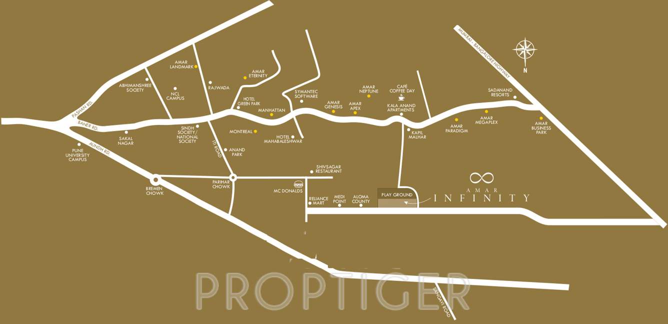 infinity Images for Location Plan of Amar Amar Infinity