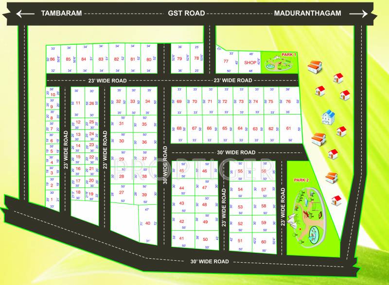 Images for Layout Plan of Sree Sarabeswaraa Land Foundation PRP Garden
