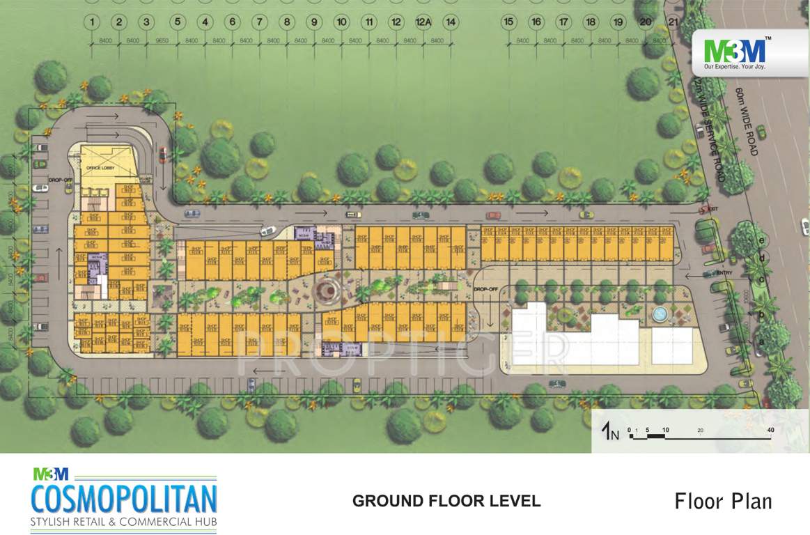  cosmopolitan Images for Cluster Plan of M3M Cosmopolitan