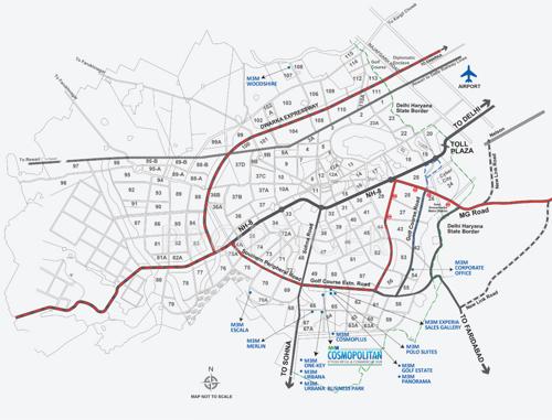  cosmopolitan Images for Location Plan of M3M Cosmopolitan