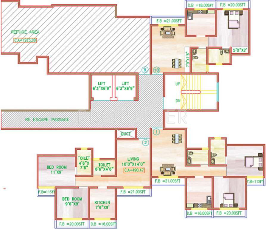 residency Images for Cluster Plan of Mahavir Residency