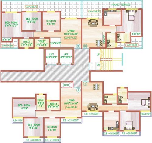  residency Images for Cluster Plan of Mahavir Residency