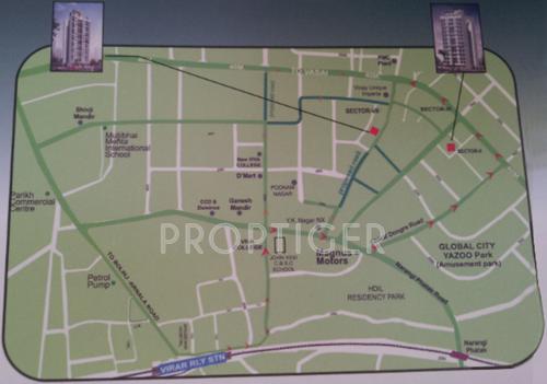  residency Images for Location Plan of Mahavir Residency