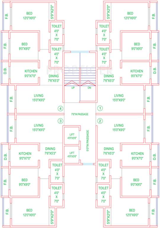 garden Images for Cluster Plan of Mahavir Garden