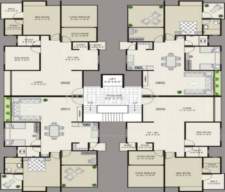 Images for Cluster Plan of Mandot Sumeru Residency