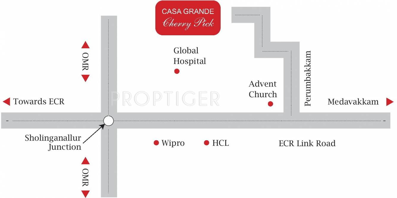 Images for Location Plan of Casagrand Cherry Pick