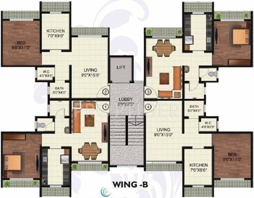Images for Cluster Plan of Orchid Galaxy Apartment