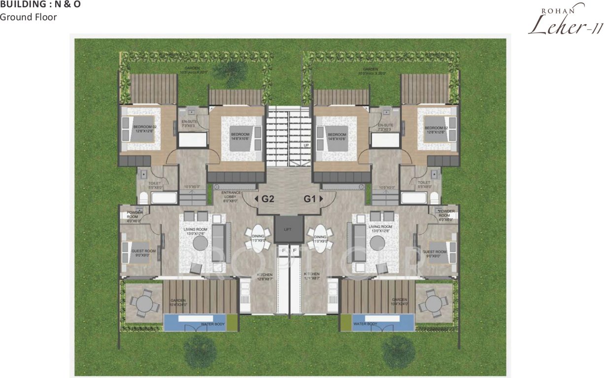 leher 2 Images for Cluster Plan of Rohan Leher 2