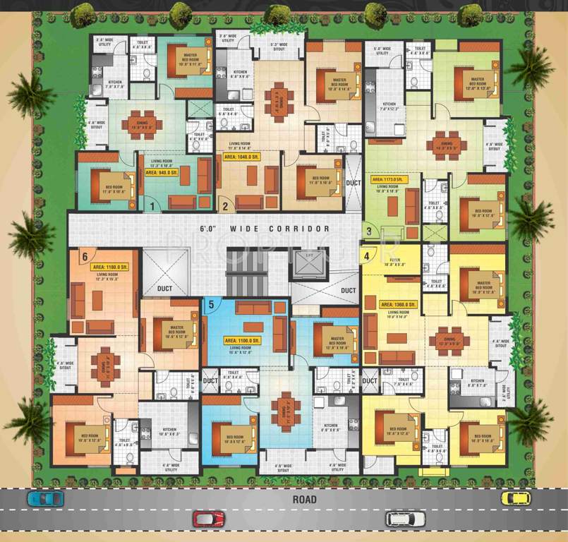 Images for Cluster Plan of Malibu Projects Palazzo