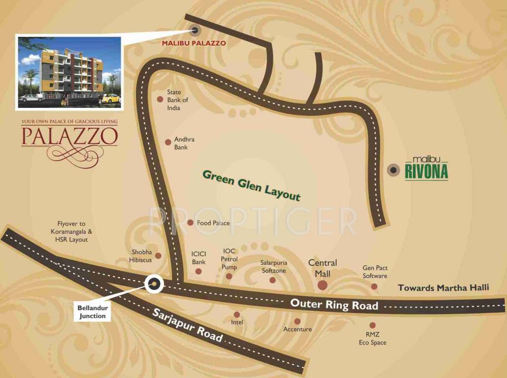 Images for Location Plan of Malibu Projects Palazzo