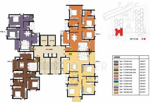 Images for Cluster Plan of Prestige Gulmohar gulmohar Images for Cluster Plan of Prestige Gulmohar