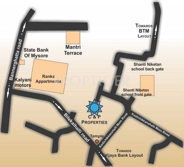 chithaary-construction nandana-greens Location Plan