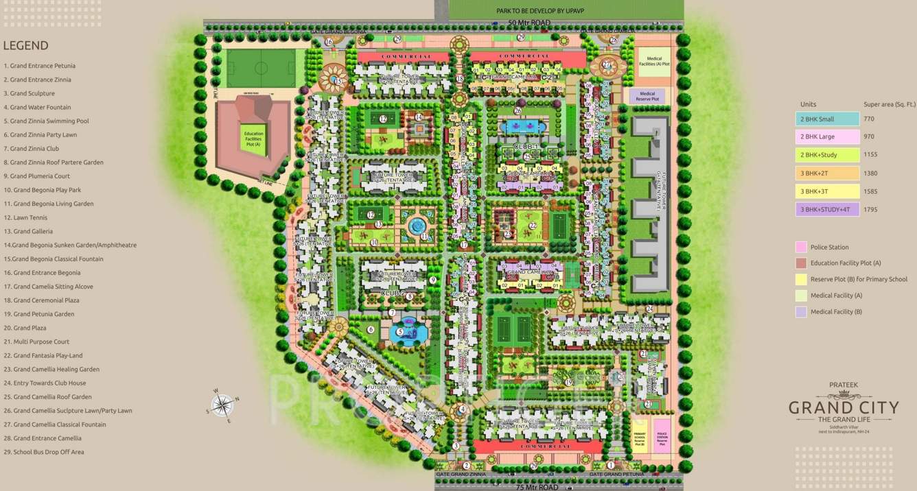  grand carnesia Images for Layout Plan of Prateek Grand Carnesia