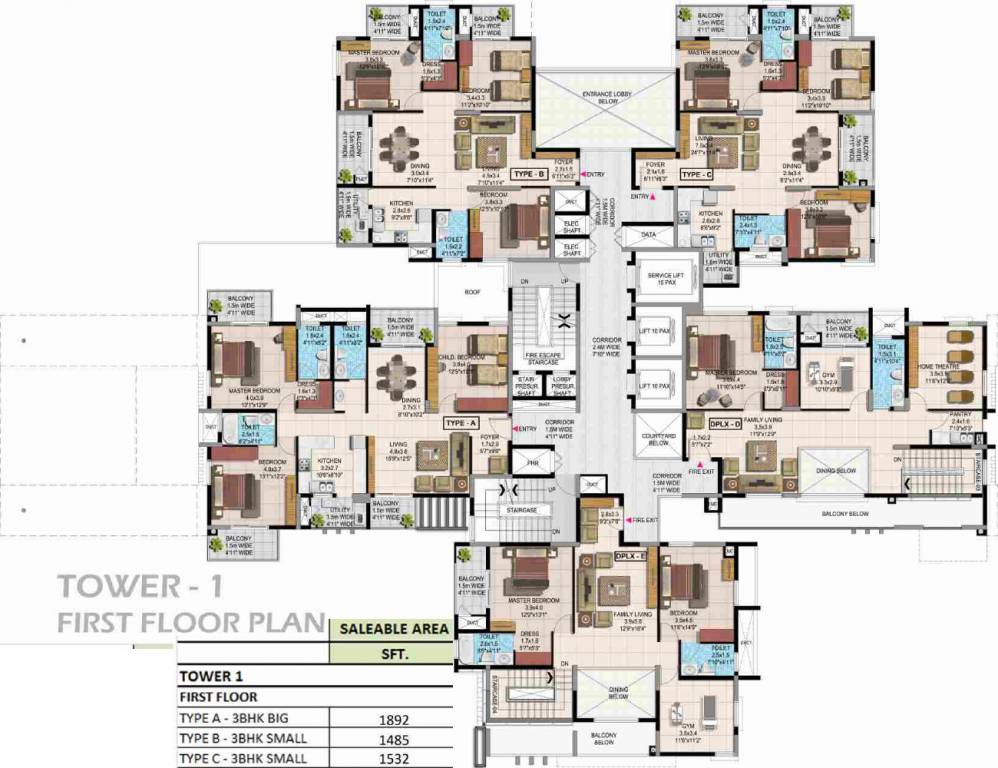 Images for Cluster Plan of Jain Grand West